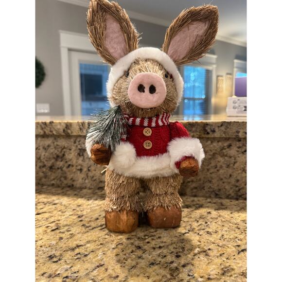 Red Shed Home Gifts-Mrs Claus Pig-NWT (please read info) - Picture 1 of 6
